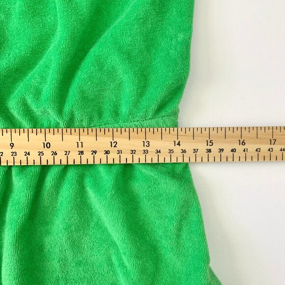 Y2K Juicy Couture Black Label Terry Cloth Shorts One Piece Romper Retro Sporty - Picture 12 of 15